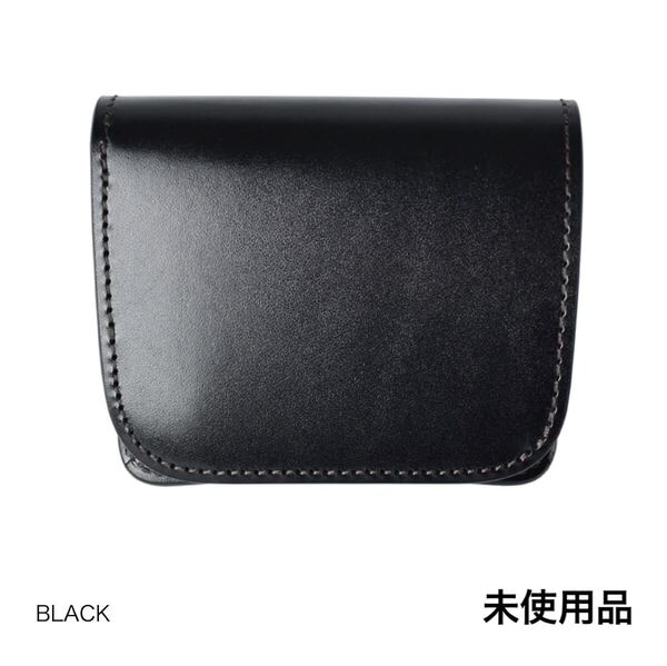 【未使用品】ワイルドスワンズ WILDSWANS CASA カーサ 財布 黒 小銭入れ ミニ財布 コンパクトウォレット レザーウォレット 革 本革