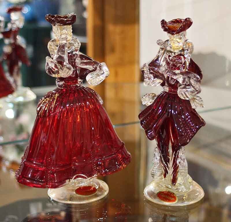 ベネチアンガラス人形・全長約33cm Amazon.co.jp: イタリア製 ベネチアンガラス 人形 オブジェ