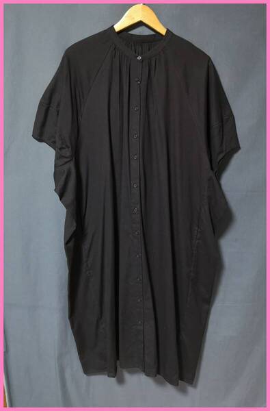 WH‐471‐2☆春夏☆新品☆送料込み☆即決☆ナチュラル系☆綿麻混☆M~Lサイズ☆ワンピース☆濃紺☆パック☆ゆったり