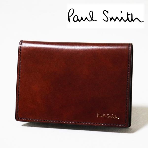 《Paul Smith ポールスミス》新品訳有 定価35,200円 高級コードバンレザー パスケース カードケース S2282