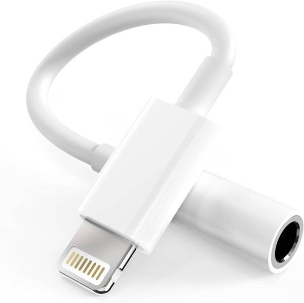 iPhone イヤホンジャック 変換 通話対応 3.5 mm ライトニング イヤホン 変換