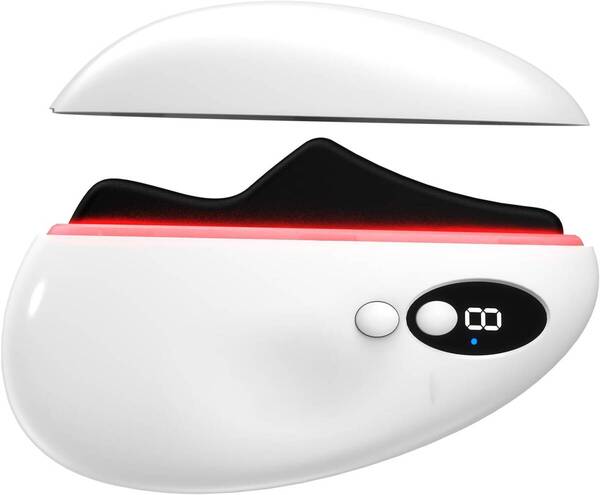 美顔器 かっさ 電動 カッサ 振動+温感+LED赤光 9段階温熱調整可能 全身使用可能