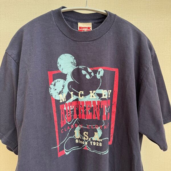 ヴィンテージ MICKEY INC ミッキー Tシャツ 90s ディズニー 古着 XL アメカジ 半袖Tシャツ 半袖 00s プリント