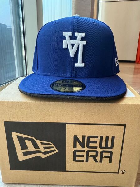 送料無料 新品未使用 NEW ERA 59Fifty MLB Upside Down Los Angeles Dodgers Dark Royal サイズ 7 1/8 ニューエラ ドジャース