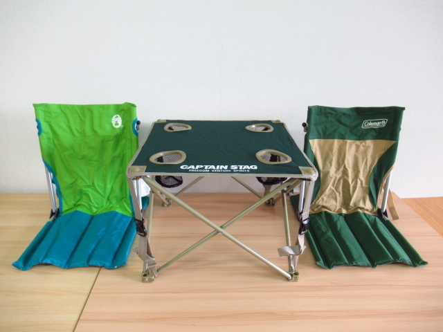 コールマン　コンパクトグランドチェア 4脚セット　スカイ　ライム コールマン コンパクトグランドチェア 4脚セット スカイ ライム