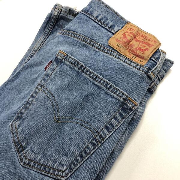 Levi's505 W32L29 ストレートデニム ライトブルー M