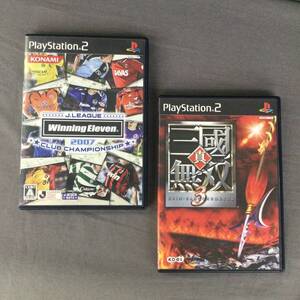 070725 292764-10 PlayStation 2 プレステ2 ゲームソフト2点まとめ 「Winning Eleven」 「真・三國無双3」 動作未確認