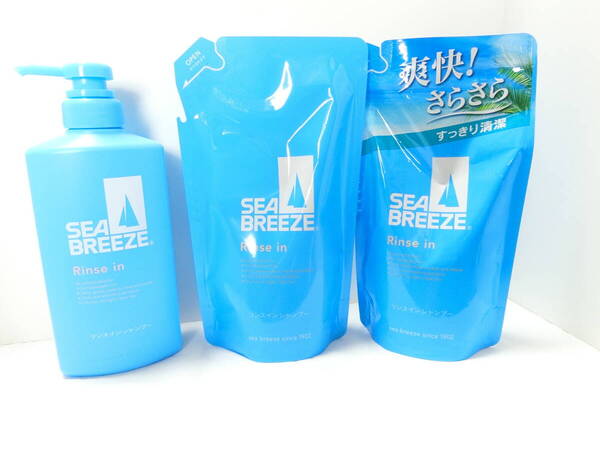 SEABREEZE(シーブリーズ) リンスインシャンプー 本体490mL + つめかえ用242mL+330mL