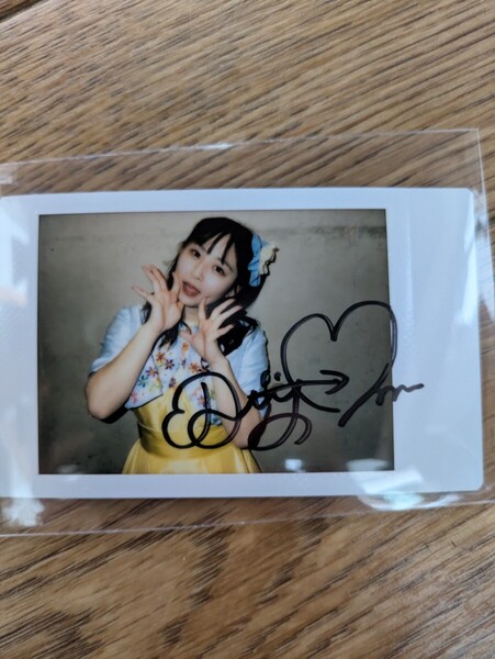 宮崎梨緒 サイン チェキ 生写真 アイドル Lovelys