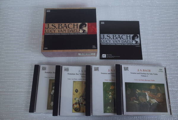 J.S.BACH / LUCY VAN DAEL ファン・ダール Sonatas and Partitas for Solo Violin、Sonatas for Violin and Harpsichord 4CDセット