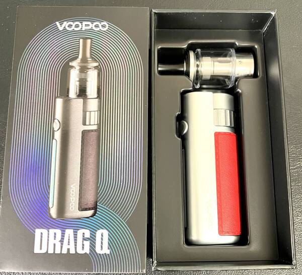 未使用品 VOOPOO Drag Q Pod System Kit with Pod 1250m Classic Red ブープードラッグQ ポッド 電子タバコ Vape バッテリー 内蔵ベイプ