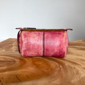 最初期 20万円 ベルルッティ ドゥドゥ カリグラフィースクリットパティーヌレザーハンドル付きポーチバッグ クラッチバッグ マダムオルガ期