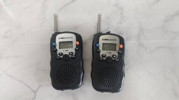 K4230 BELLSOUTH T-388 トランシーバー2個セット/ベルサウス/無線機/受信機/ 通電不可 現状品 JUNK 送料無料
