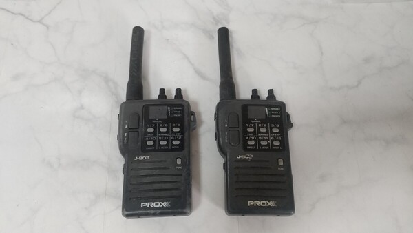 K4246 PROX J-803 2個セット マルチバンドレシーバ― /ブロックス/無線機/受信機/ 動作未確認 現状品 JUNK 送料無料
