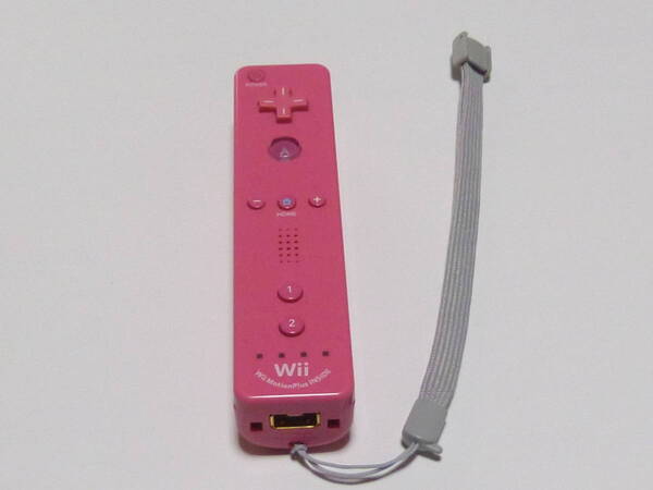RS04【即日発送 送料無料】Wii リモコン モーションプラス ストラップ 純正(動作確認済) ピンク RVL-036 コントローラ