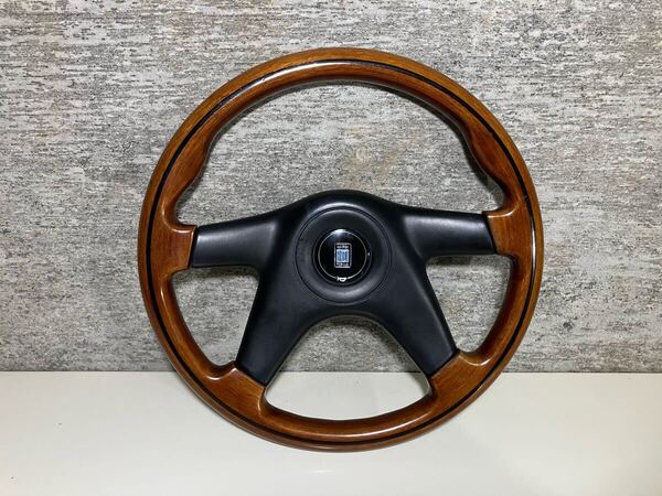 NARDIナルディ NARDI ELITEマホガニーウッド ステアリング ホーンボタン無し