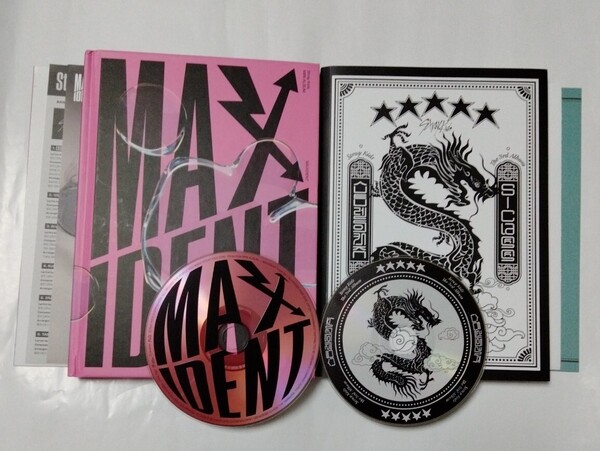 送料込み STRAY KIDS ストレイキッズ SKZ CD 2個セット ☆MAXIDENT☆ 8曲 & ☆5-STAR☆ 12曲 韓国盤 ハン K-POP