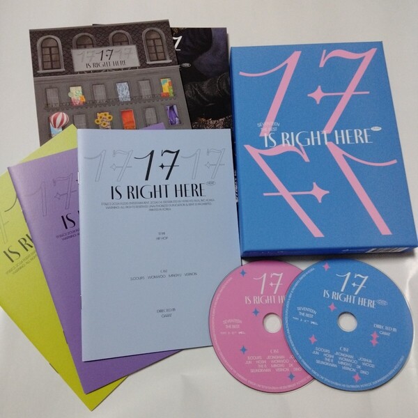 送料込み SEVENTEEN セブチ CD フォトブック ベストアルバム ☆17 IS RIGHT HERE☆ 32曲 韓国盤 BOX K-POP