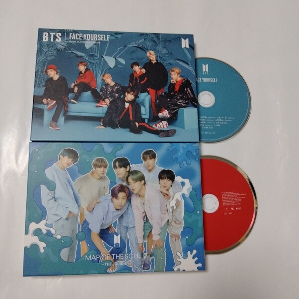 送料込み BTS CD 日本オリジナルアルバム 2個セット ☆FACE YOURSELF☆ & ☆MAP OF THE SOUL 7 -THE JOURNEY-☆ K-POP