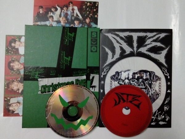 送料込み STRAY KIDS CD 2個セット シングル ☆Christmas EveL☆ 4曲 & ミニアルバム ☆ATE☆ 8曲 韓国盤 スキズ K-POP