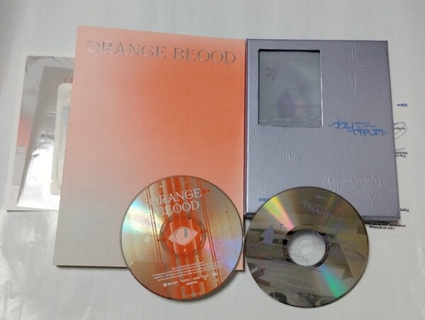 送料込み ENHYPEN エナプ CD 2個セット 5thミニ ☆ORANGE BLOOD☆ & 2集リパケ ☆daydream☆ 韓国盤 K-POP