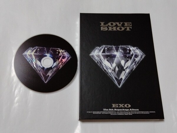 送料込み EXO エクソ CD 5集リパケ The 5th Repackage Album ☆LOVE SHOT☆ 15曲 韓国盤 K-POP