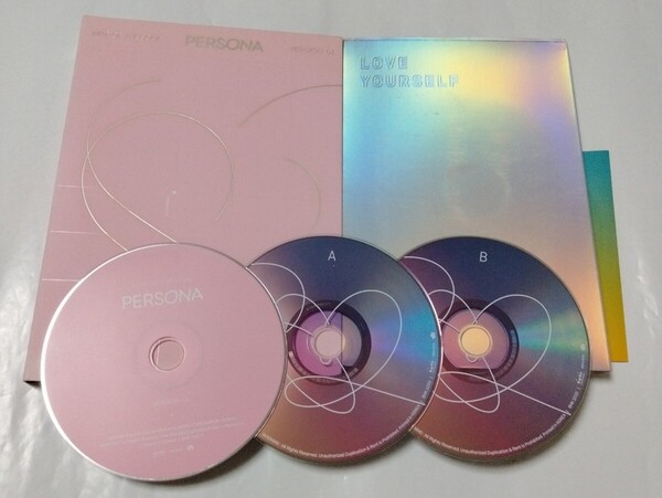 送料込み BTS CD 2個セット MAP OF THE SOUL PERSONA 7曲 & LOVE YOURSELF 結 Answer 25曲 韓国盤 防弾少年団 K-POP