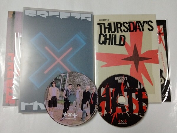 送料込み TXT TOMORROW X TOGETHER CD 2個セット 2集 ☆FREEZE☆ & 4thミニ ☆Thursday's Child☆ 韓国盤 K-POP