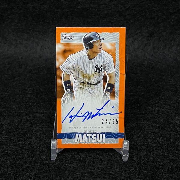 2023 Topps RIP MLB 松井秀喜 直筆サインカード Auto Autograph オレンジパラレル 25枚限定 ヤンキース Yankees Baseball オンカードオート