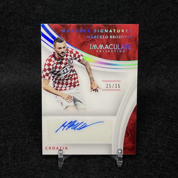 2017 Panini Immaculate Soccer Marcelo Brozovic ブロゾビッチ クロアチア代表 Marquee Signatures 直筆サインカード auto autograph