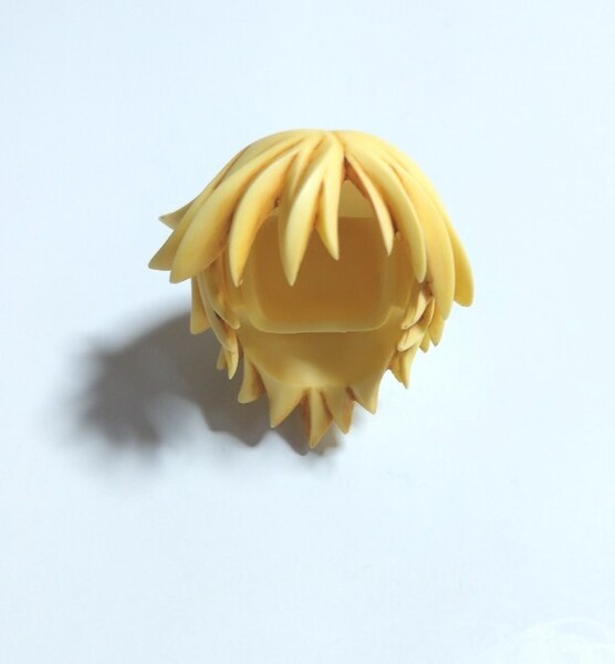 VOLKS ボークス カスタマイズフィギュア かすたまP ヘアパーツ 黄色 カナリアイエロー ウルフショート 一部着色あり 内部刻印1-M