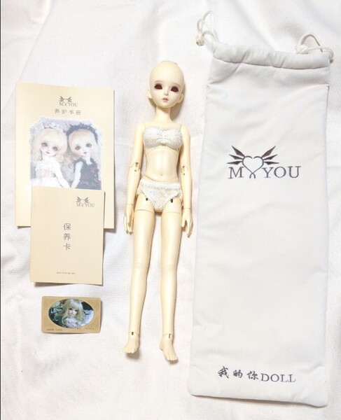MYOUDOLL myou doll 1/4 球体関節人形 ドール BJD Delia デリア 女の子 1/4 Girl Body1 Three parts body L胸 黄色肌 本体