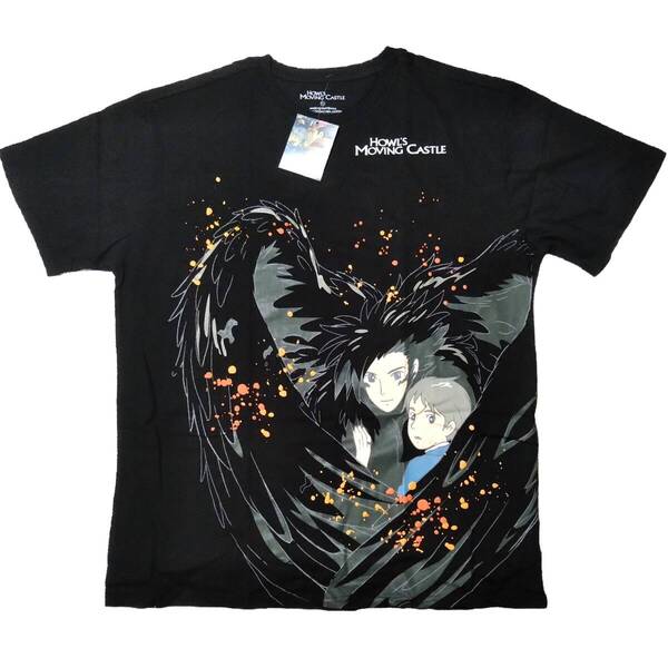 ハウルの動く城 Tシャツ XLサイズ 黒 映画T ムービーT アニメT スタジオジブリ 海外オフィシャル
