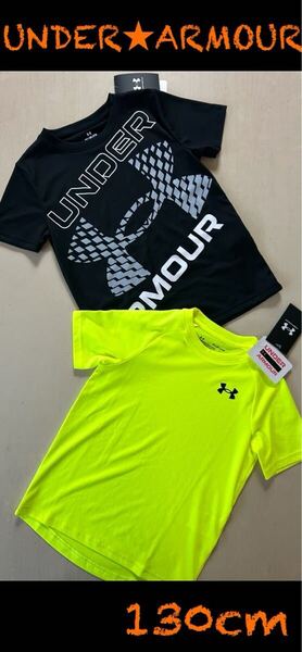 新品タグ付 130㎝アンダーアーマーUNDERARMOUR Tシャツ2枚組