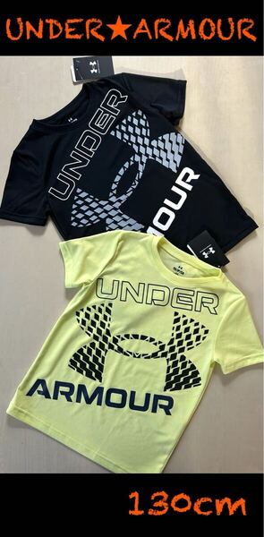新品タグ付 130㎝アンダーアーマーUNDERARMOUR Tシャツ2枚組