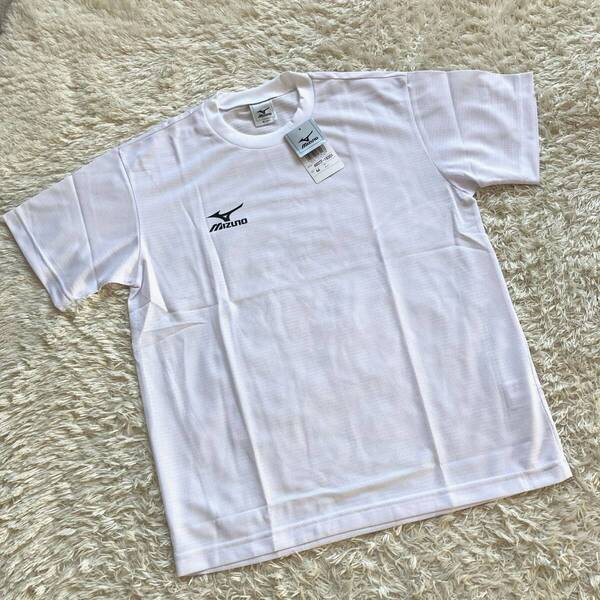 新品 未使用 MIZUNO ミズノ アイスタッチ 半袖 Tシャツ メンズ Mサイズ 白 黒 ホワイト 冷感 夏物 涼しい