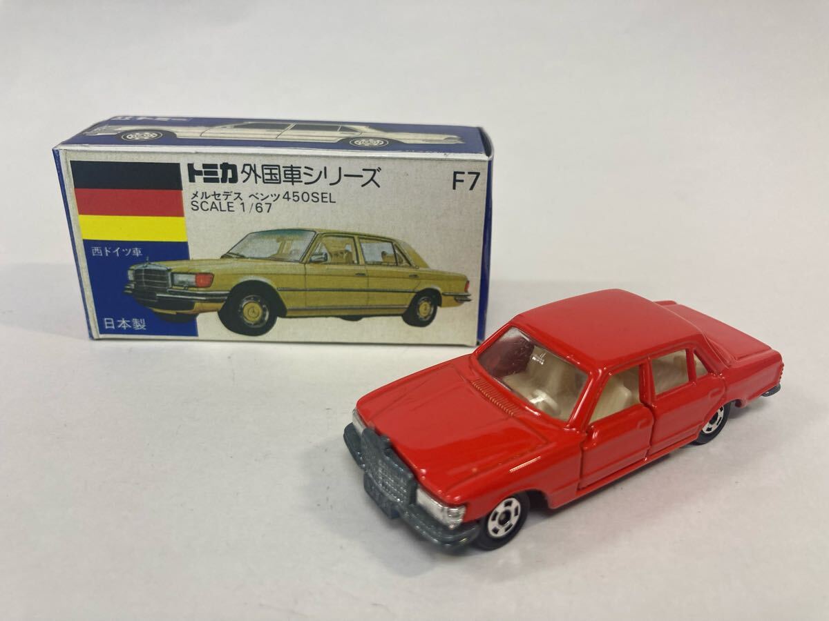 トミカ外国車セット単品メルセデスベンツ450朱色 Yahoo!オークション -「トミカ ベンツ 450sel」の落札相場・落札価格