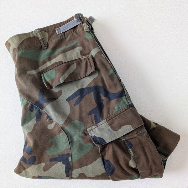 米軍実品 ウッドランド ミリタリーパンツ/古着/実寸W38L29/裾直有【L1816】