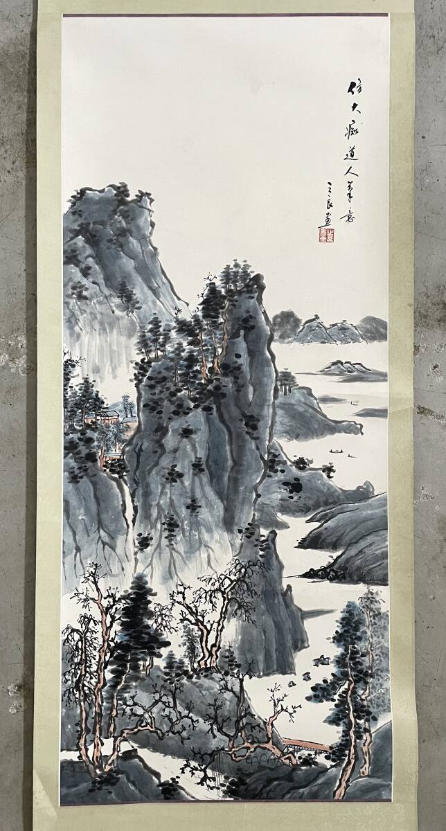 民間仕入れ品 中国斉白石 時代の 掛け軸 肉筆絵 DE532A6-3 民間仕入れ品 中国斉白石 時代の 掛け軸 肉筆絵 DE532A6-3