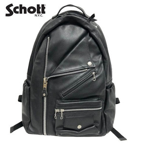 ○★新品未使用 Schott(ショット) ライダース デイパック ブラック★○