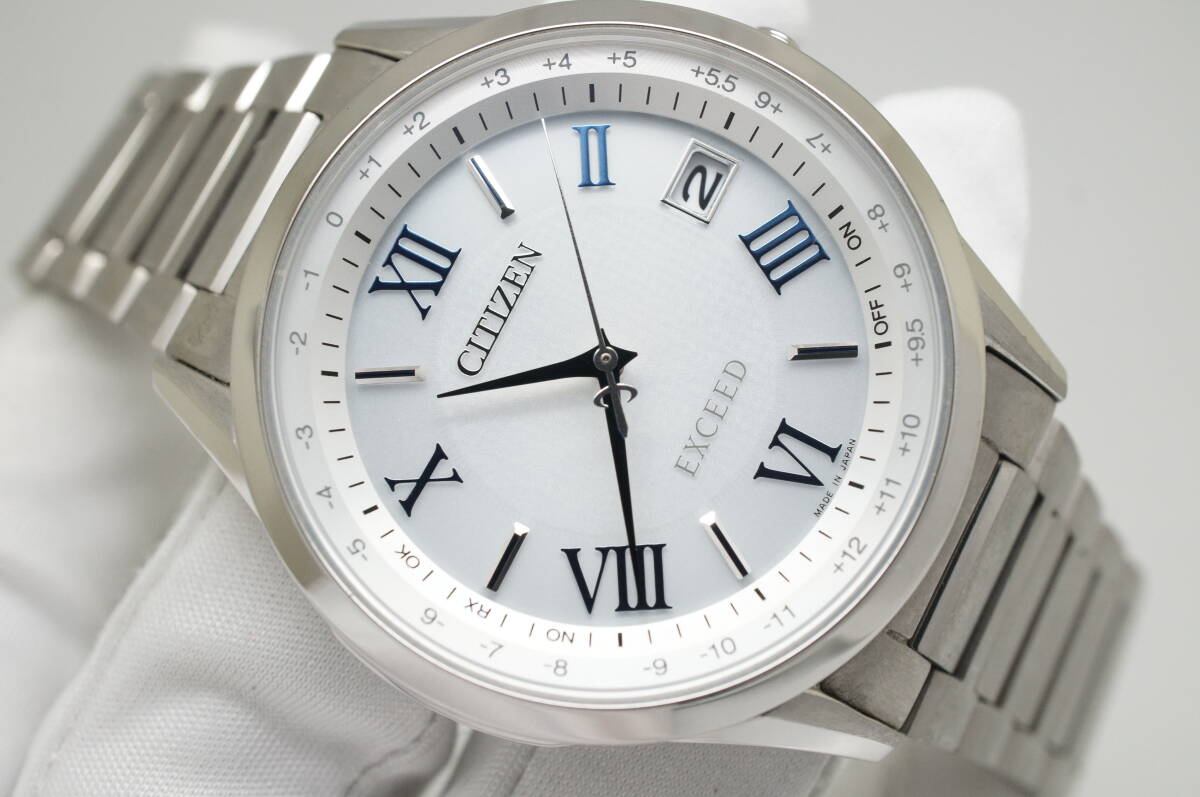 【稼働品】CITIZEN EXCEED H149-T021727 エコドライブ Citizen Exceed H149-A1C5D02 CB1110-61L Date Eco Drive Solar