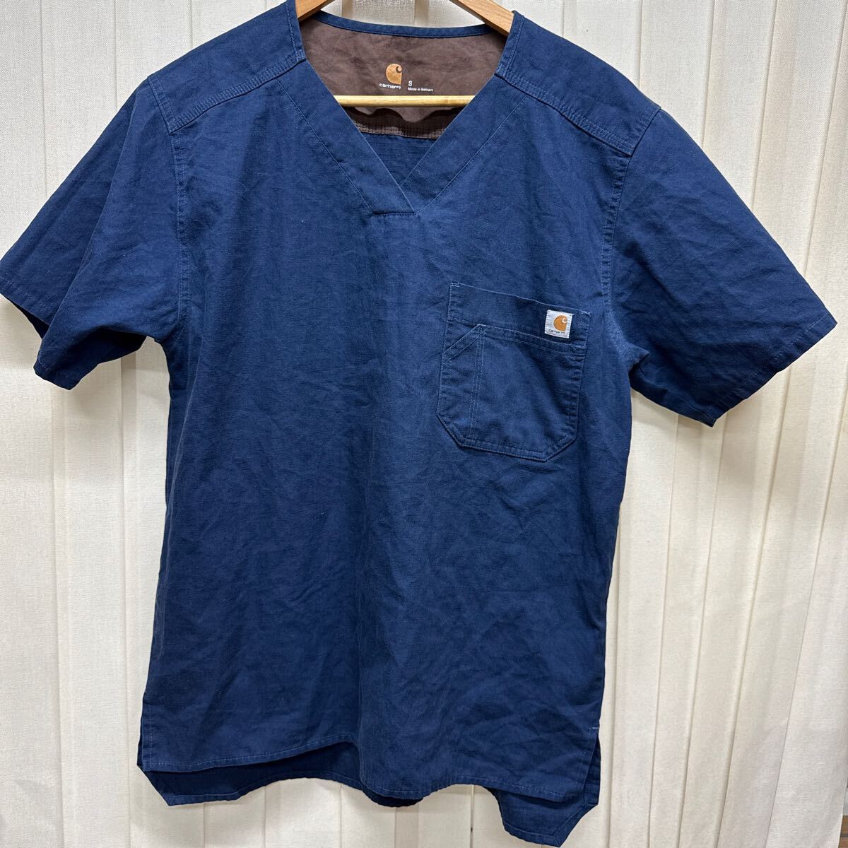 カーハート carhartt Tシャツ 半袖 ネイビー 紺色 リップストップ R