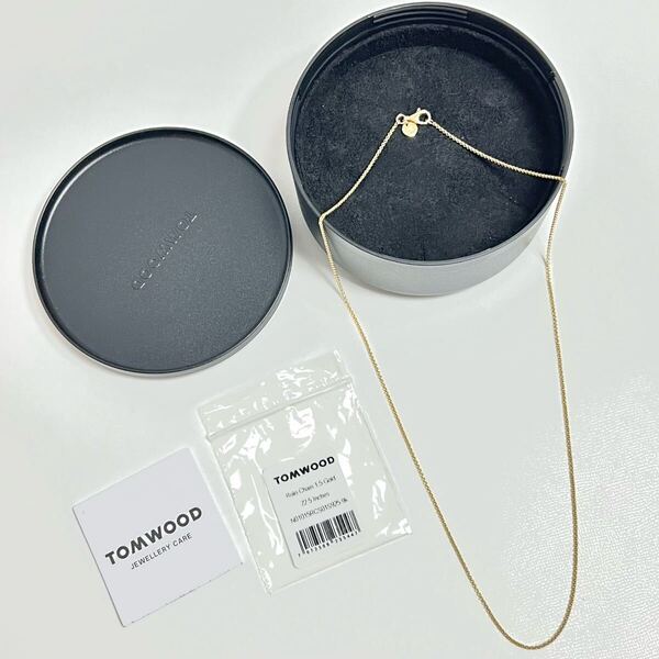 22.5インチ 新品 TOMWOOD トムウッド ロロ チェーン ネックレス ゴールド Rolo Chain Gold Necklace TOM WOOD シルバー メンズ 男性 金