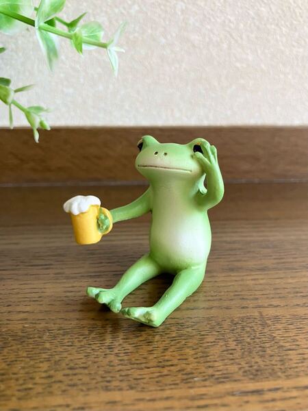 カエルのマスコット♪ Copeau コポー ほろ酔いのカエル かえるの置物