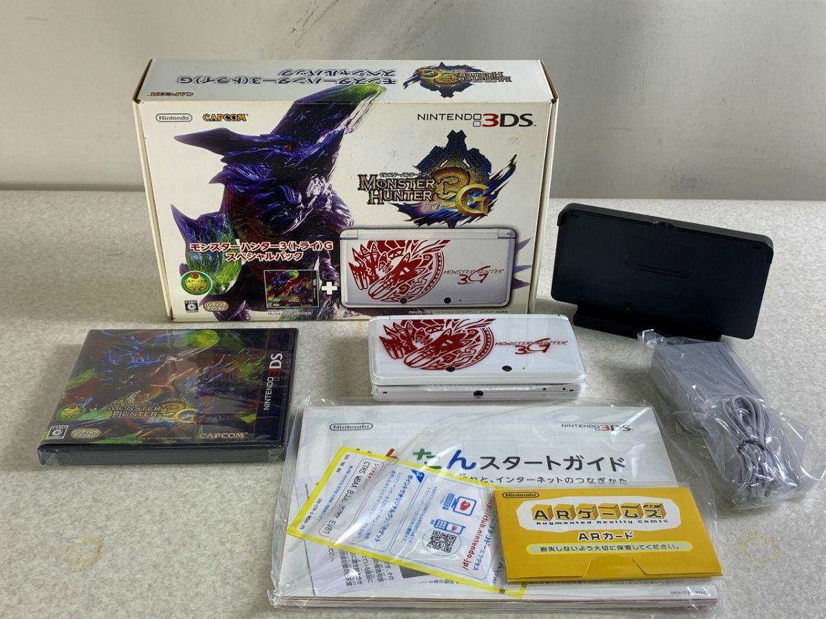 3DS 本体 モンハン3セット Yahoo!オークション -「モンスターハンター3gパック