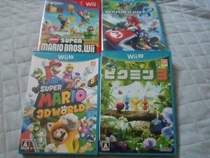 Wii U 人気タイトル4本セット 動作品 マリオ