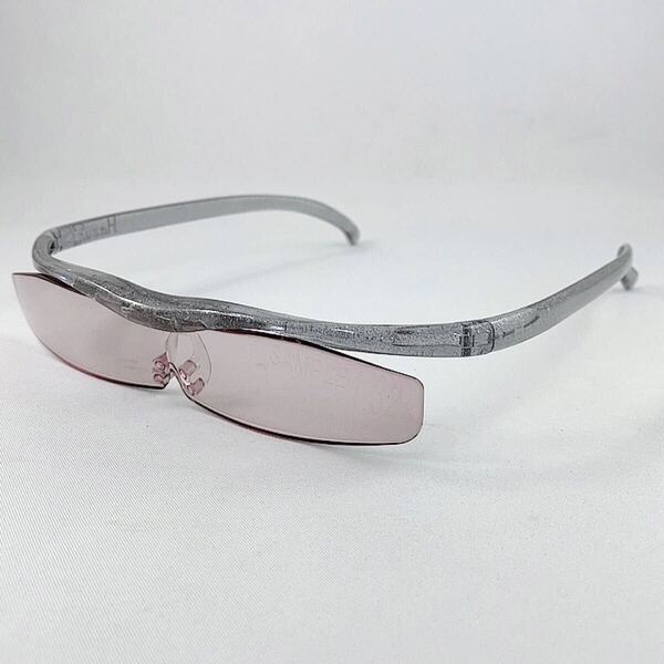 日本製◆ハズキルーペ クール カラー 1.32倍 チタン◆量販店 見 本 品 老眼鏡 拡大鏡 リーディンググラス シニアグラス スマホ
