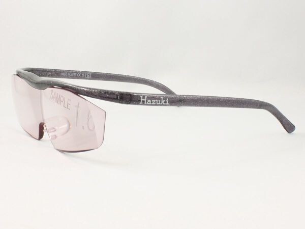 日本製◆ハズキルーペ ラージ カラー 1.6倍 ブラックグレー◆量販店 見 本 品 老眼鏡 拡大鏡 リーディンググラス シニアグラス スマホ