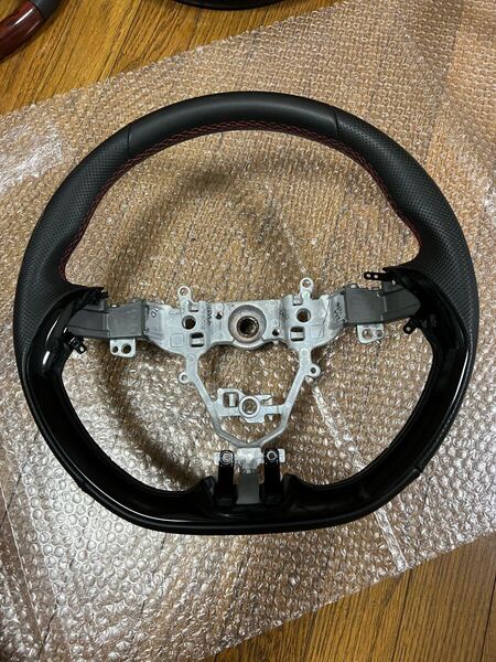 スイフトスポーツ ZC33S レザーステアリング 純正 パンチング スイッチ固定穴欠損あり 美品 送料無料