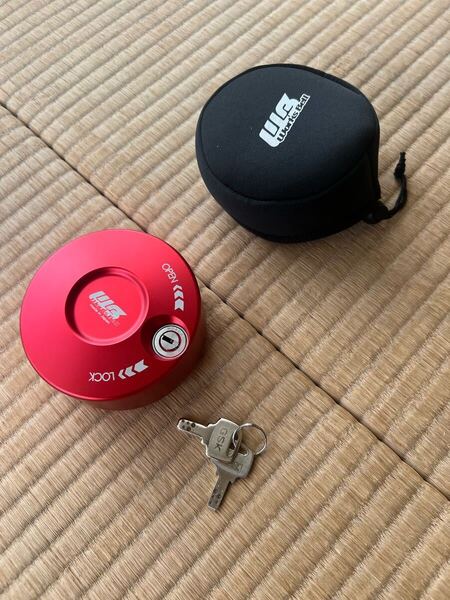 ワークスベル ラフィックス キーロックシステム +e 正規品 キー2本 カバー付属 レッド workbell rapfix 盗難防止